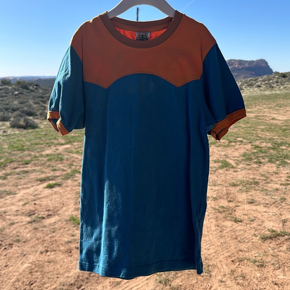 Western 70’s style tee by Classic Rock Couture Boutique out of Bisbee, Az
